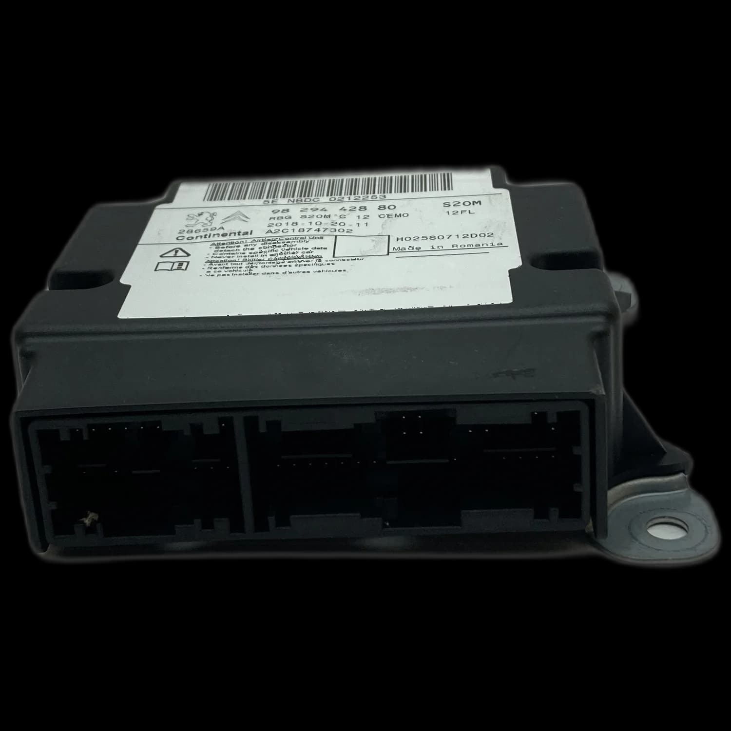 Airbagcomputer 9829442880, Stekker