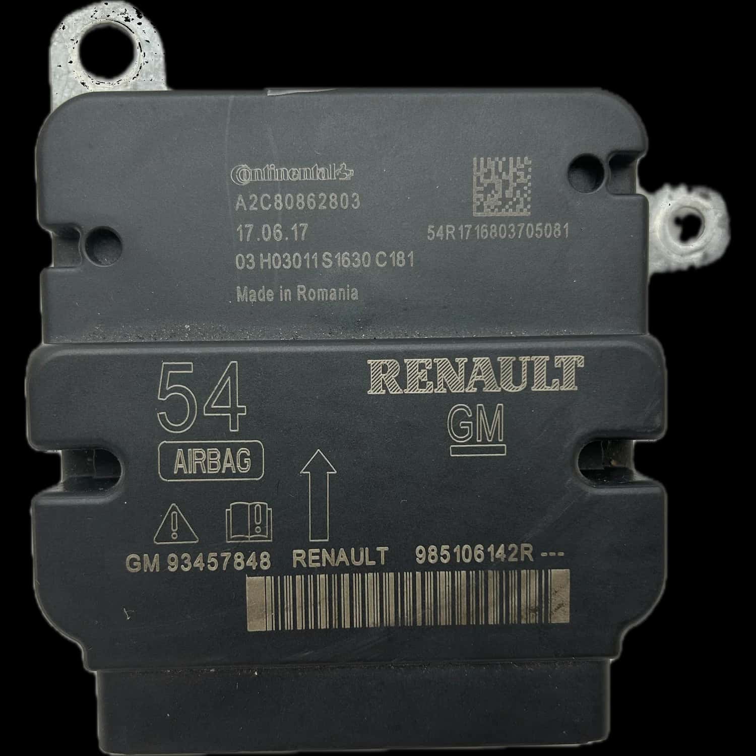 Renault Trafic II airbag-regeleenheid reparatie