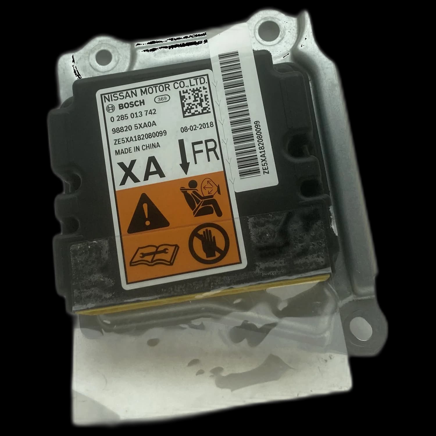 Airbag-regeleenheid 98820 5XA0A, Etiket