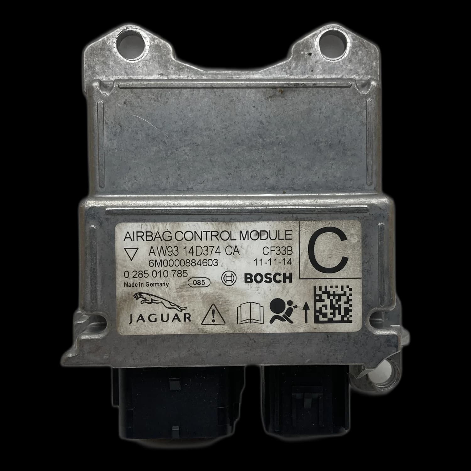 Airbagcomputer AW9314D374CA, Etiket