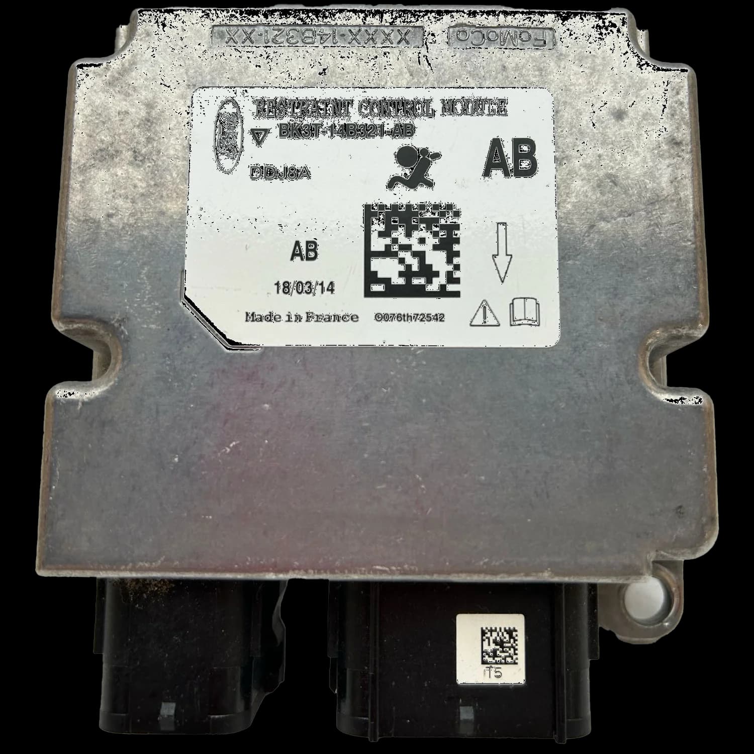 Airbagcomputer BK3T-14B321-AC, Etiket