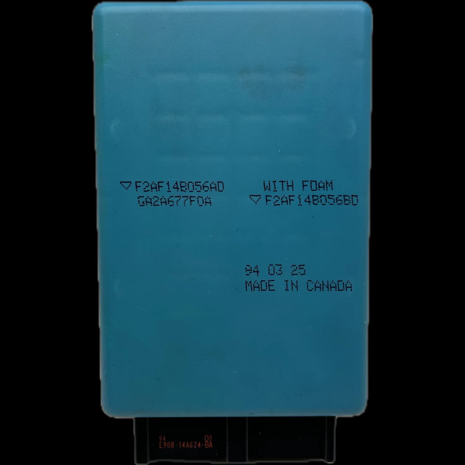 Airbagcomputer F2AF-14B056-AD, Etiket