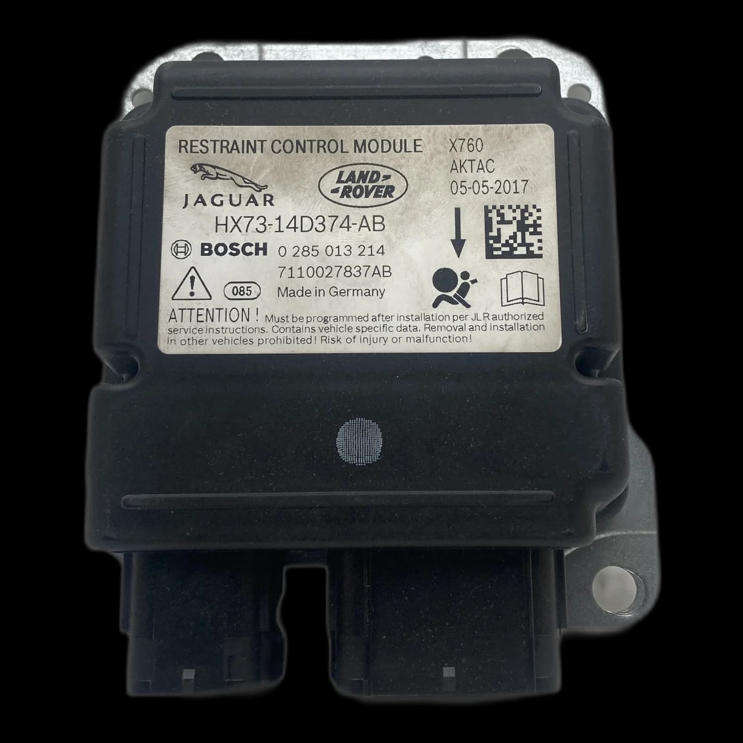Airbagcomputer HX73-14D374-AB, Etiket