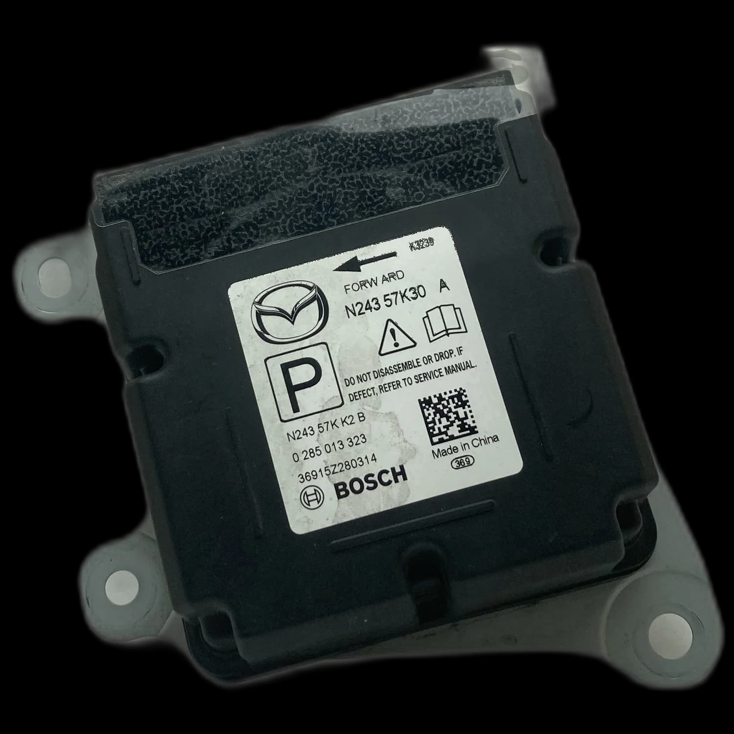 Airbagcomputer N243 57K30 A, Etiket