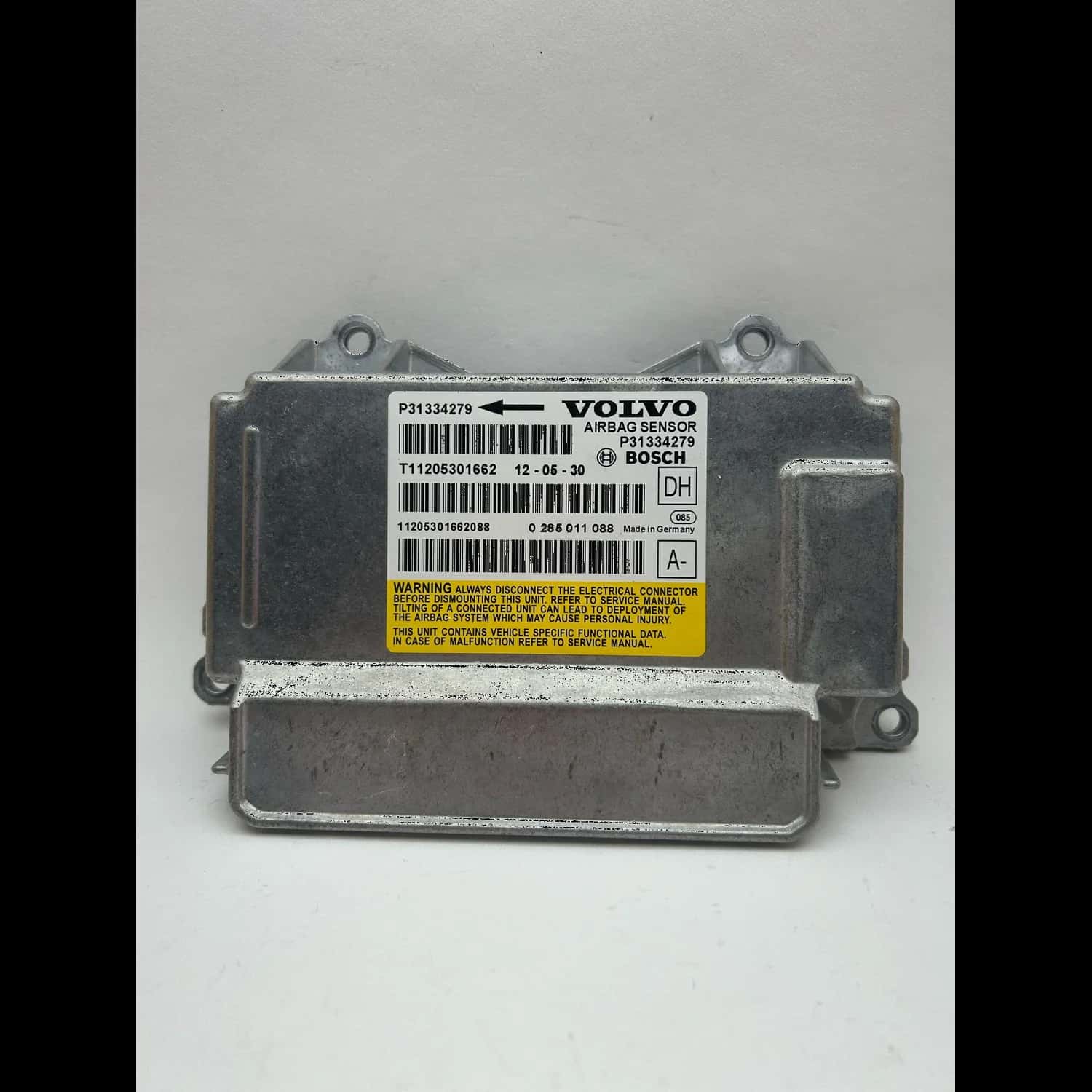 Volvo S60 Y20 airbag-regeleenheid reparatie