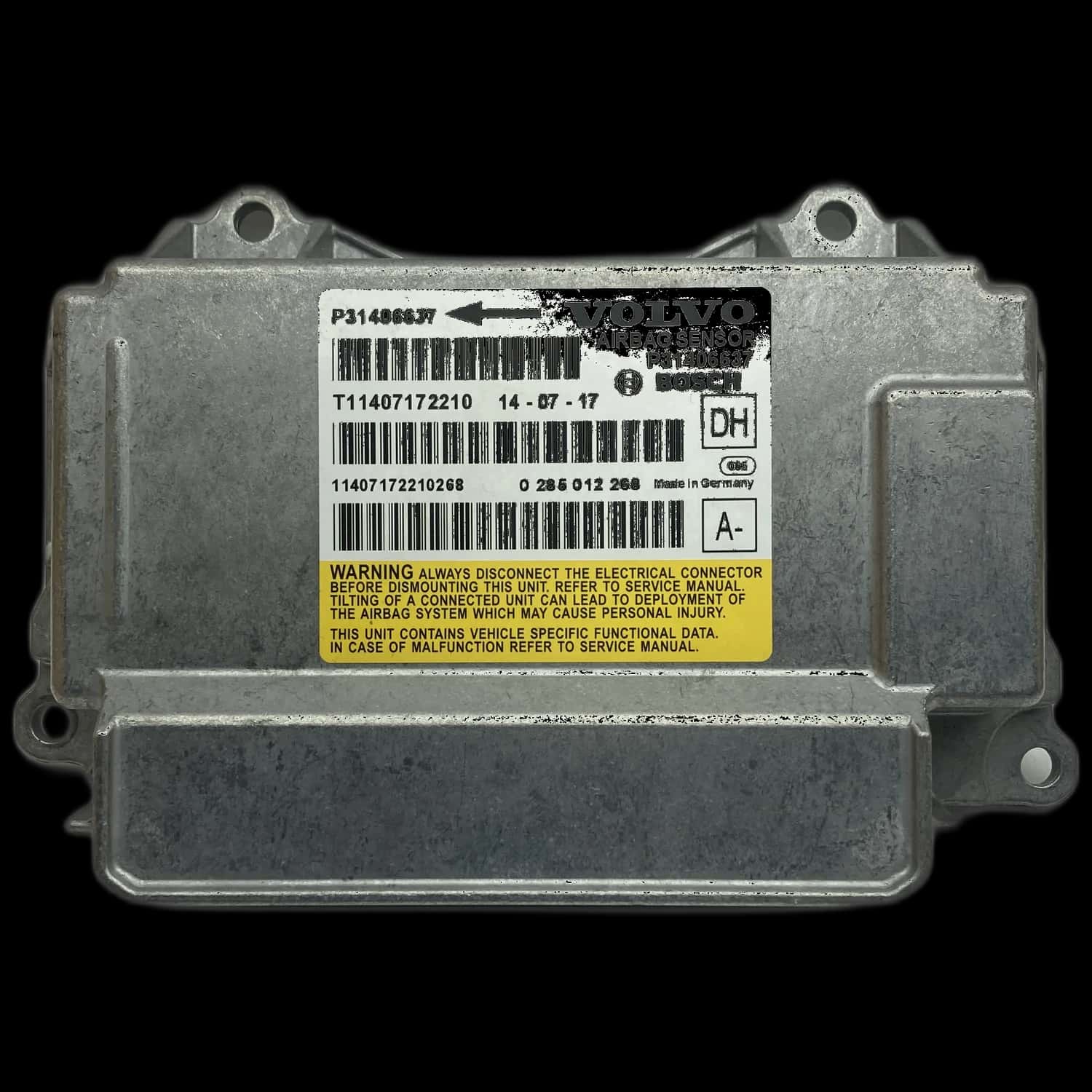 Volvo V60 1e generatie airbag-regeleenheid reparatie