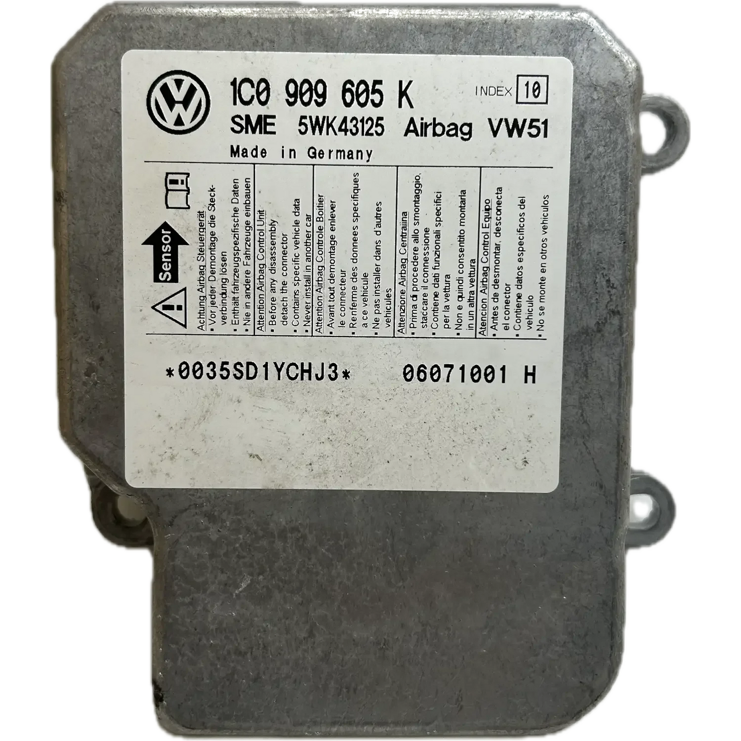 1C0 909 605 K airbag-regeleenheid vervangingsonderdeel
