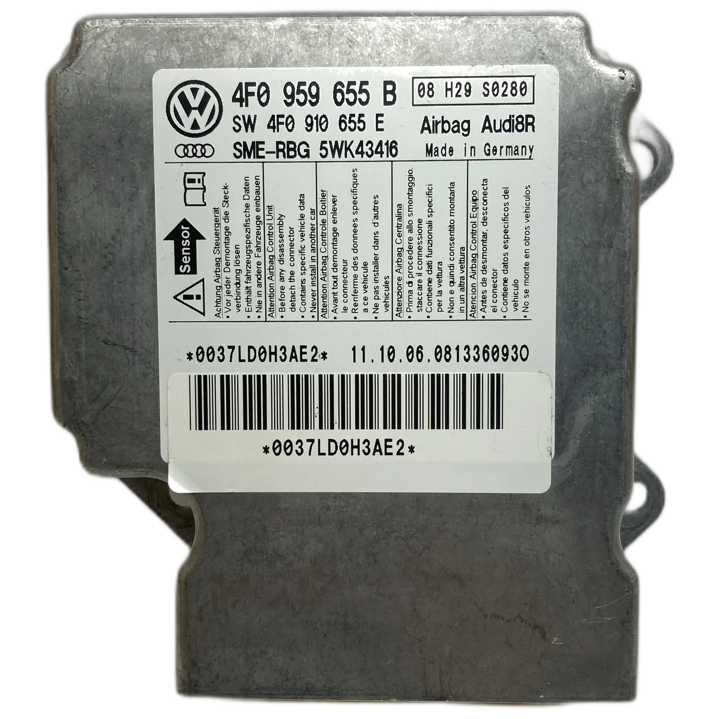 Audi A6 C6 4F Airbag-Steuergerät Reparatur