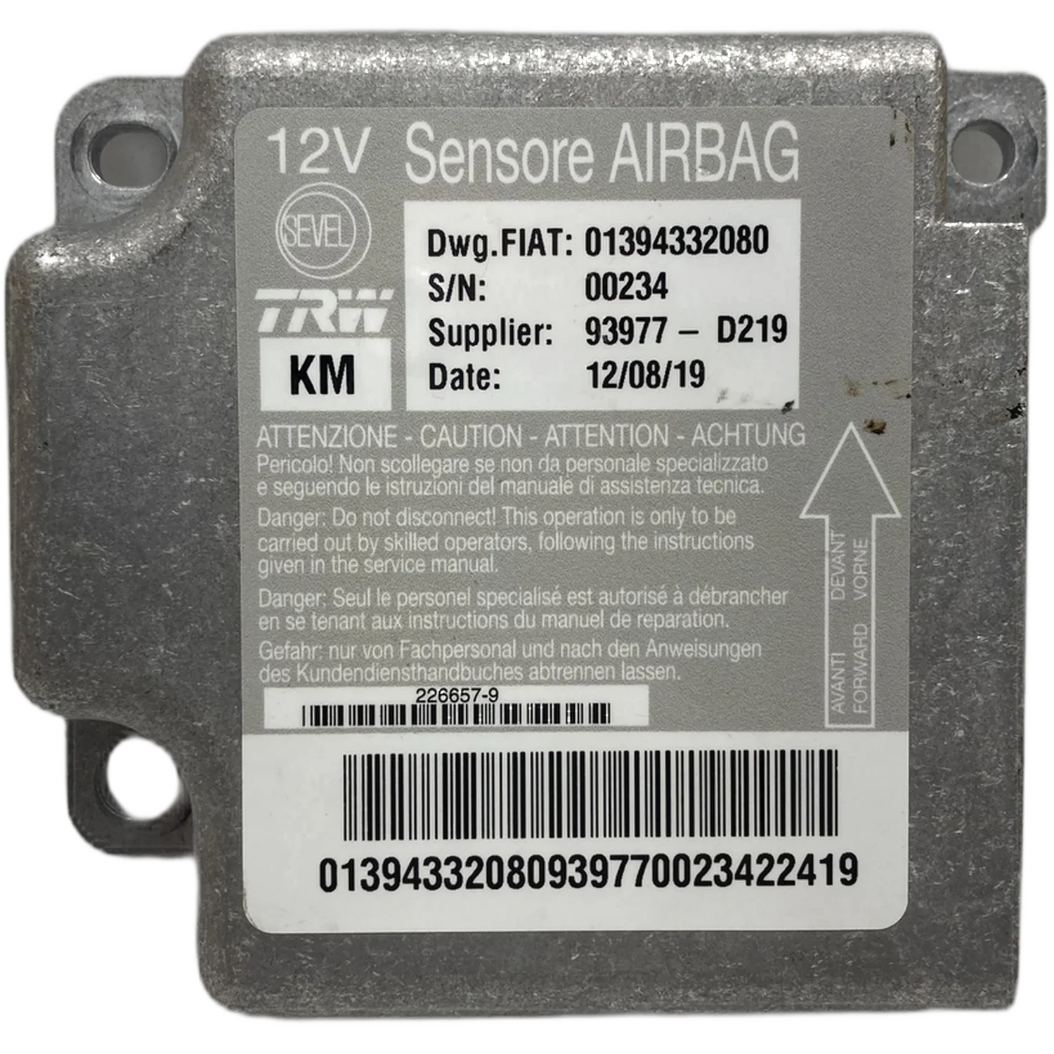 Fiat Ducato 250 Airbag-Steuergerät Reparatur