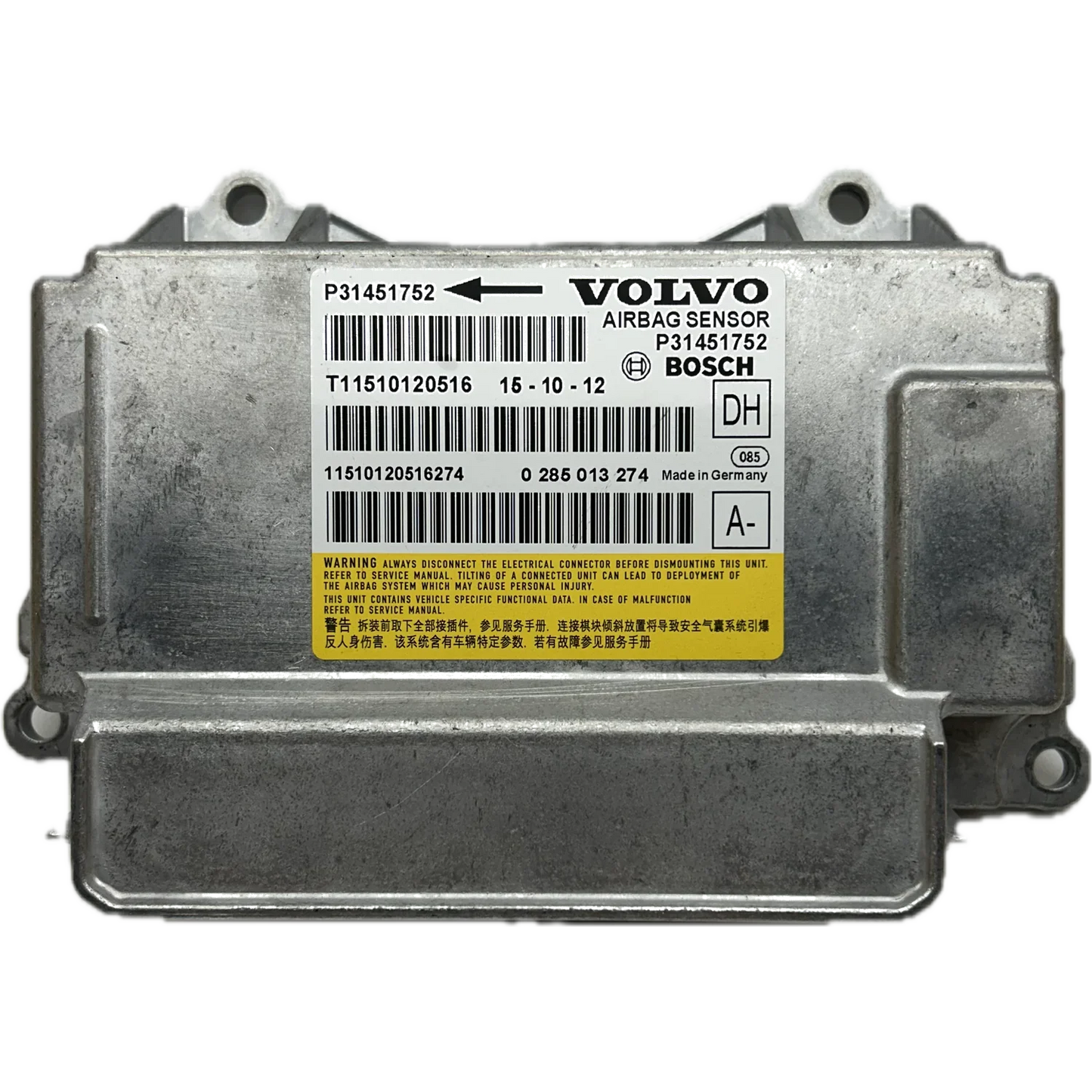 Volvo V60 Serie 1 Airbag-Steuergerät Reparatur