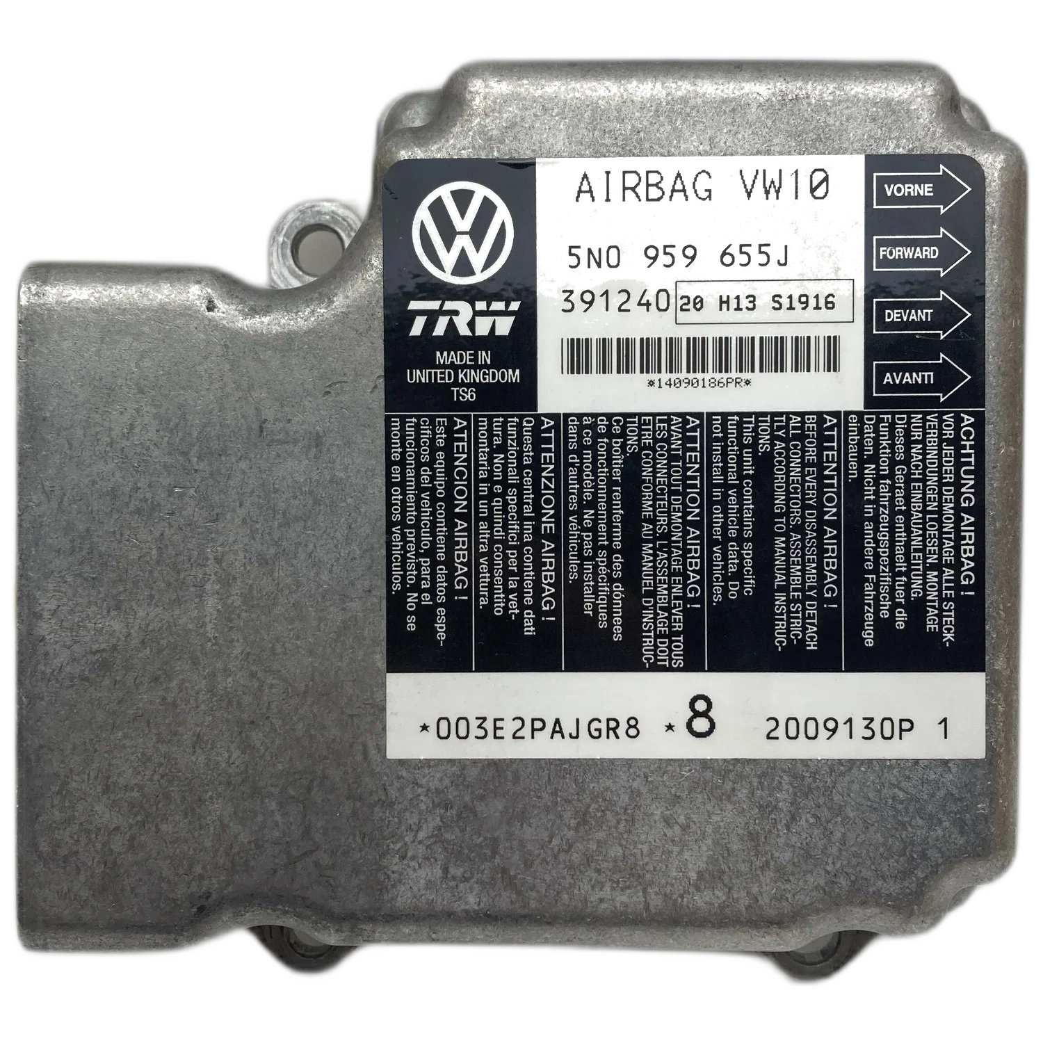Volkswagen Tiguan 5N Airbag-Steuergerät Reparatur