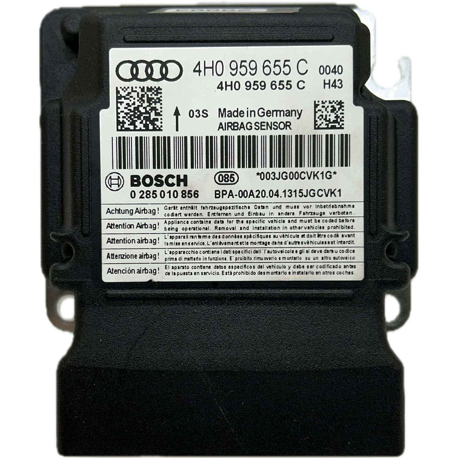 Audi S8 D4 Airbag-Steuergerät Reparatur