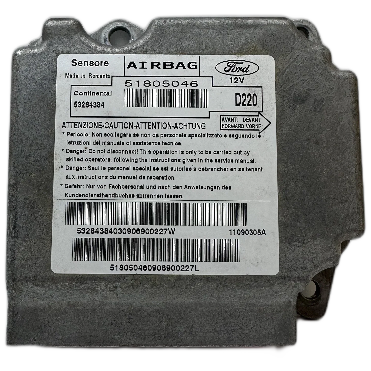 Ford Ka RU8 Airbag-Steuergerät Reparatur