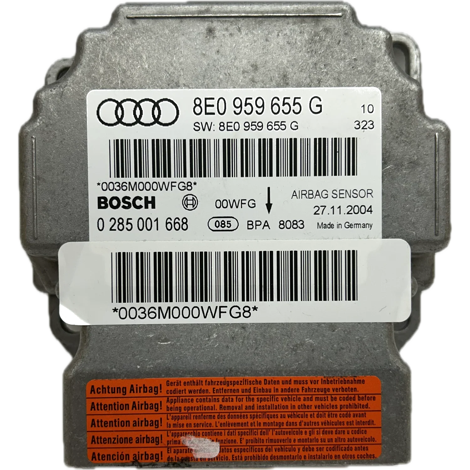 Audi RS4 B7 Airbag-Steuergerät Reparatur