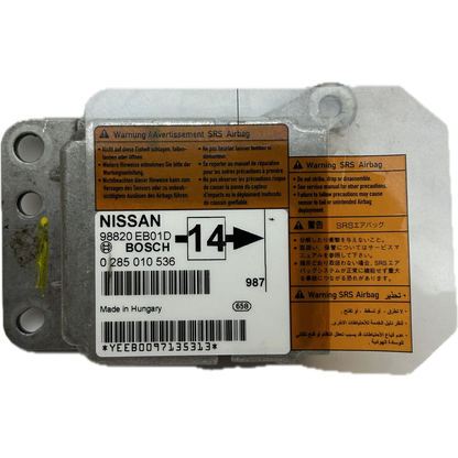 Nissan Navara D40 Airbag-Steuergerät Reparatur