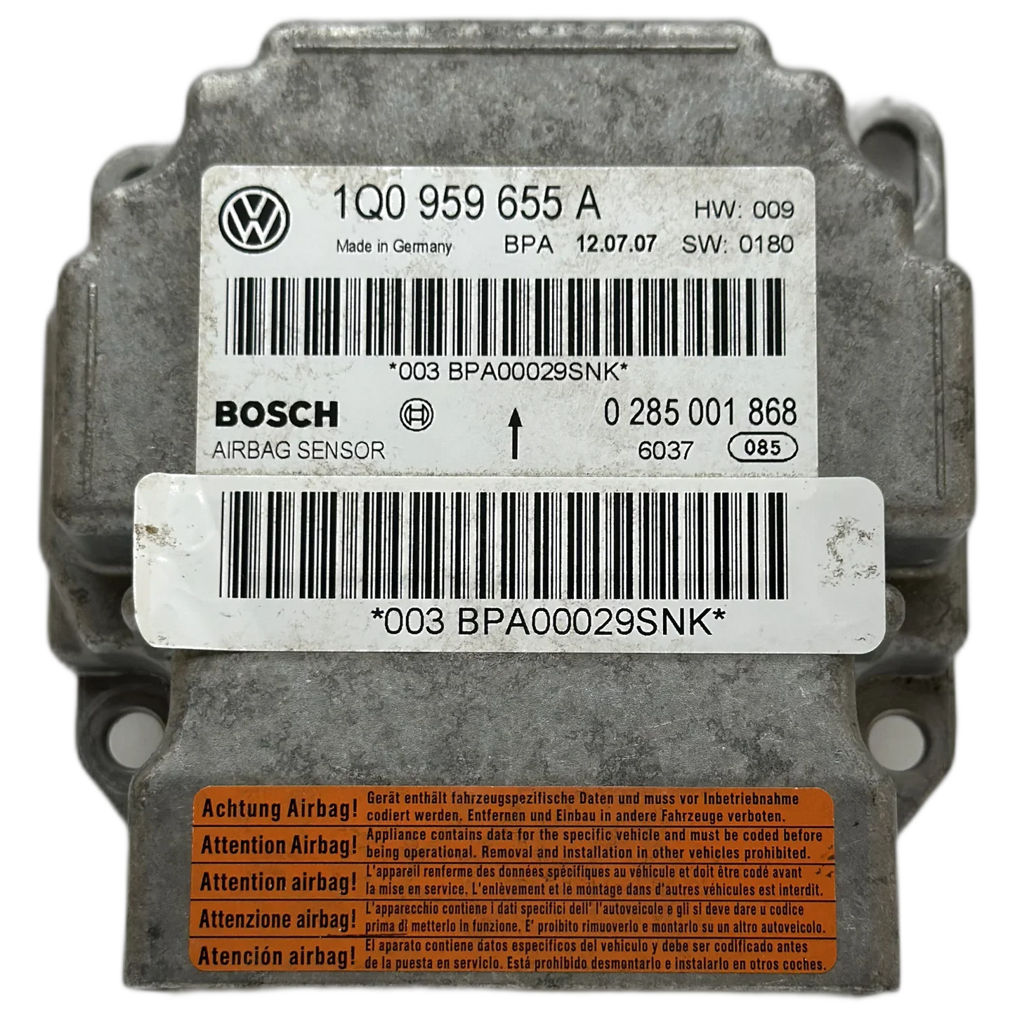 Volkswagen Eos 1F Airbag-Steuergerät Reparatur