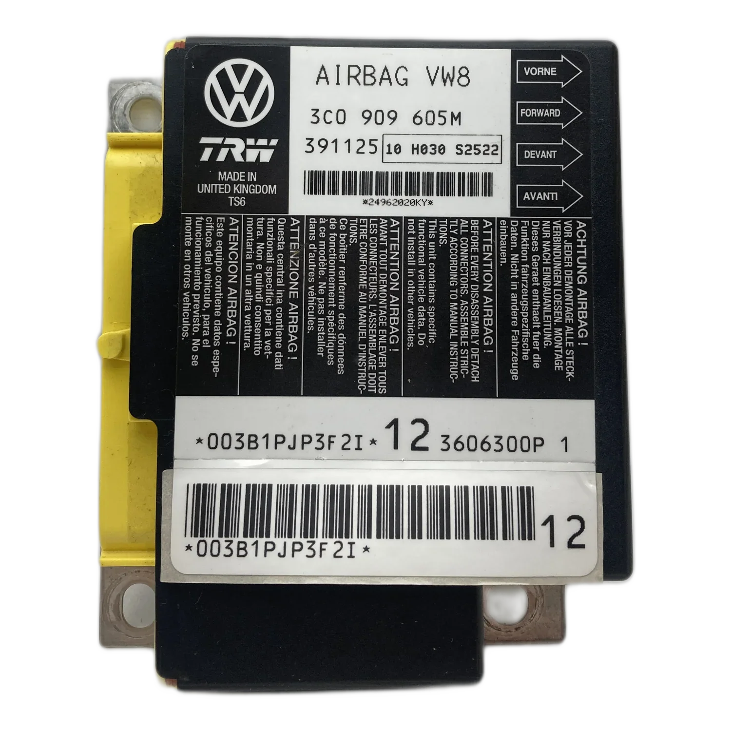 Volkswagen Passat B6 3C Airbag-Steuergerät Reparatur