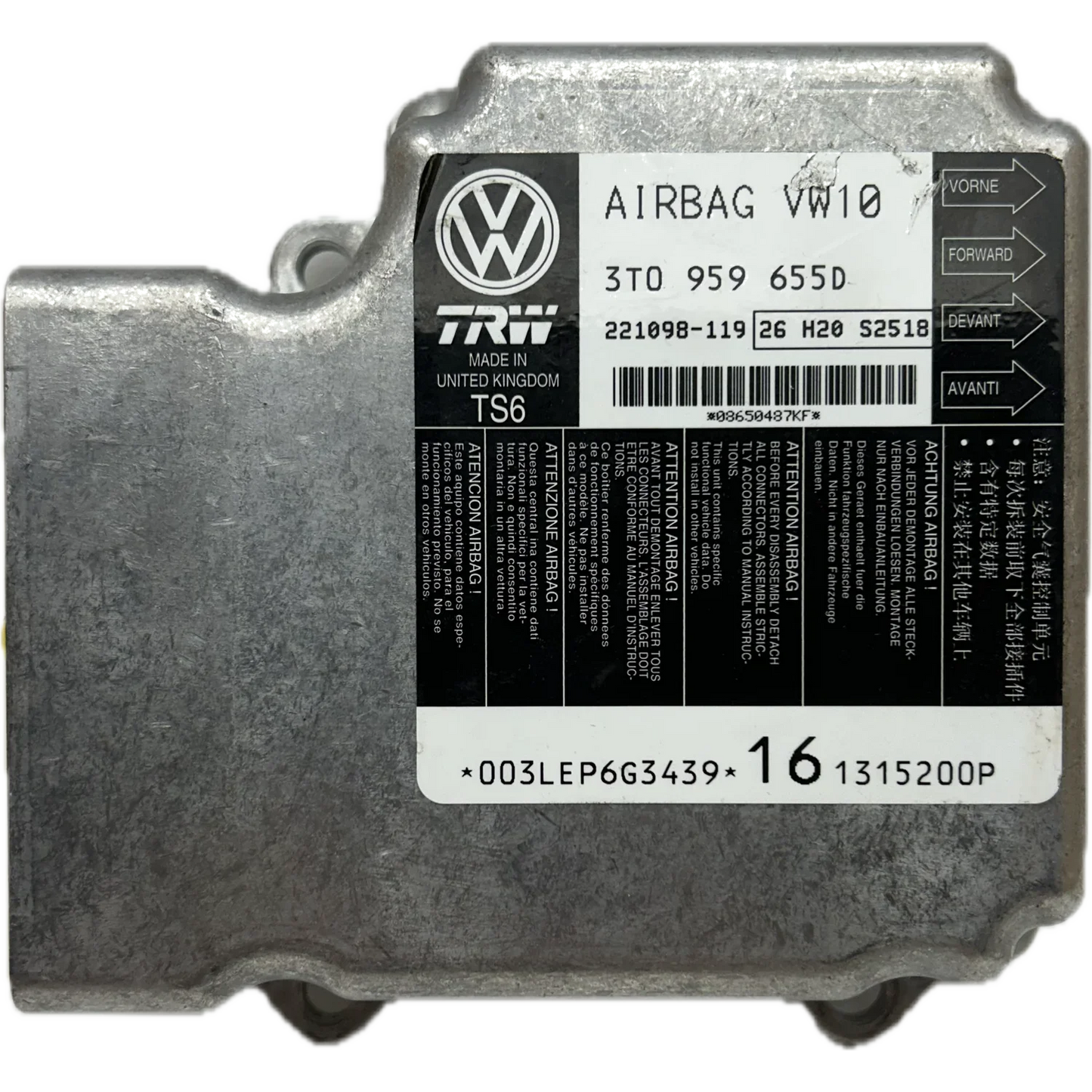 Skoda Superb Mk4 Airbag-Steuergerät Reparatur