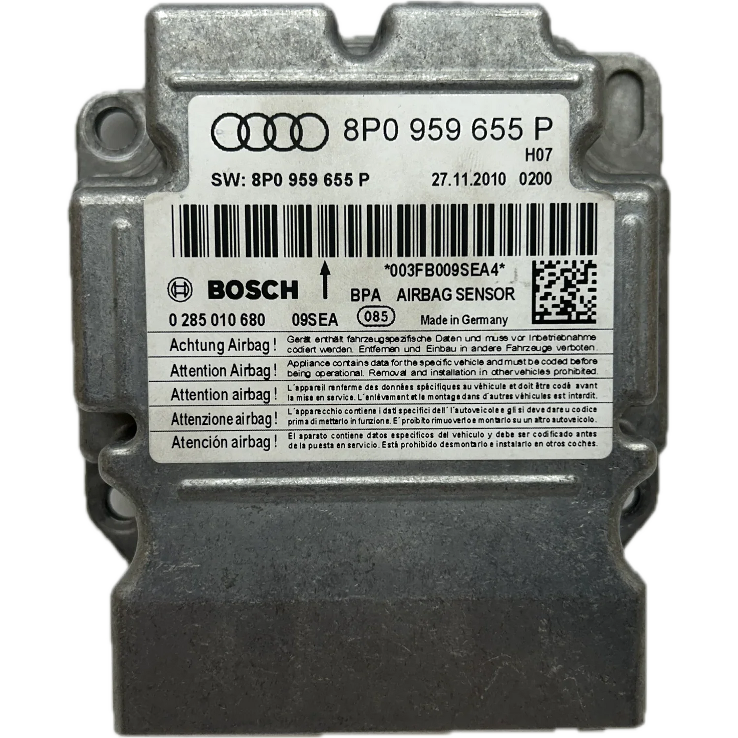 Audi A3 8P Airbag-Steuergerät Reparatur