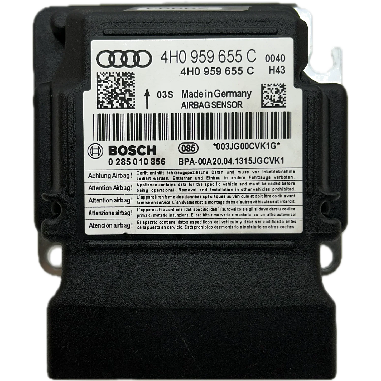 Audi S6 C7 Airbag-Steuergerät Reparatur